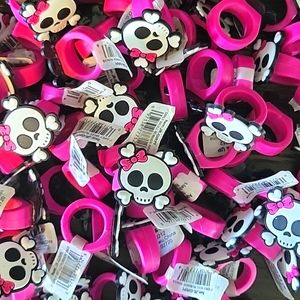 Pink Skull Rings